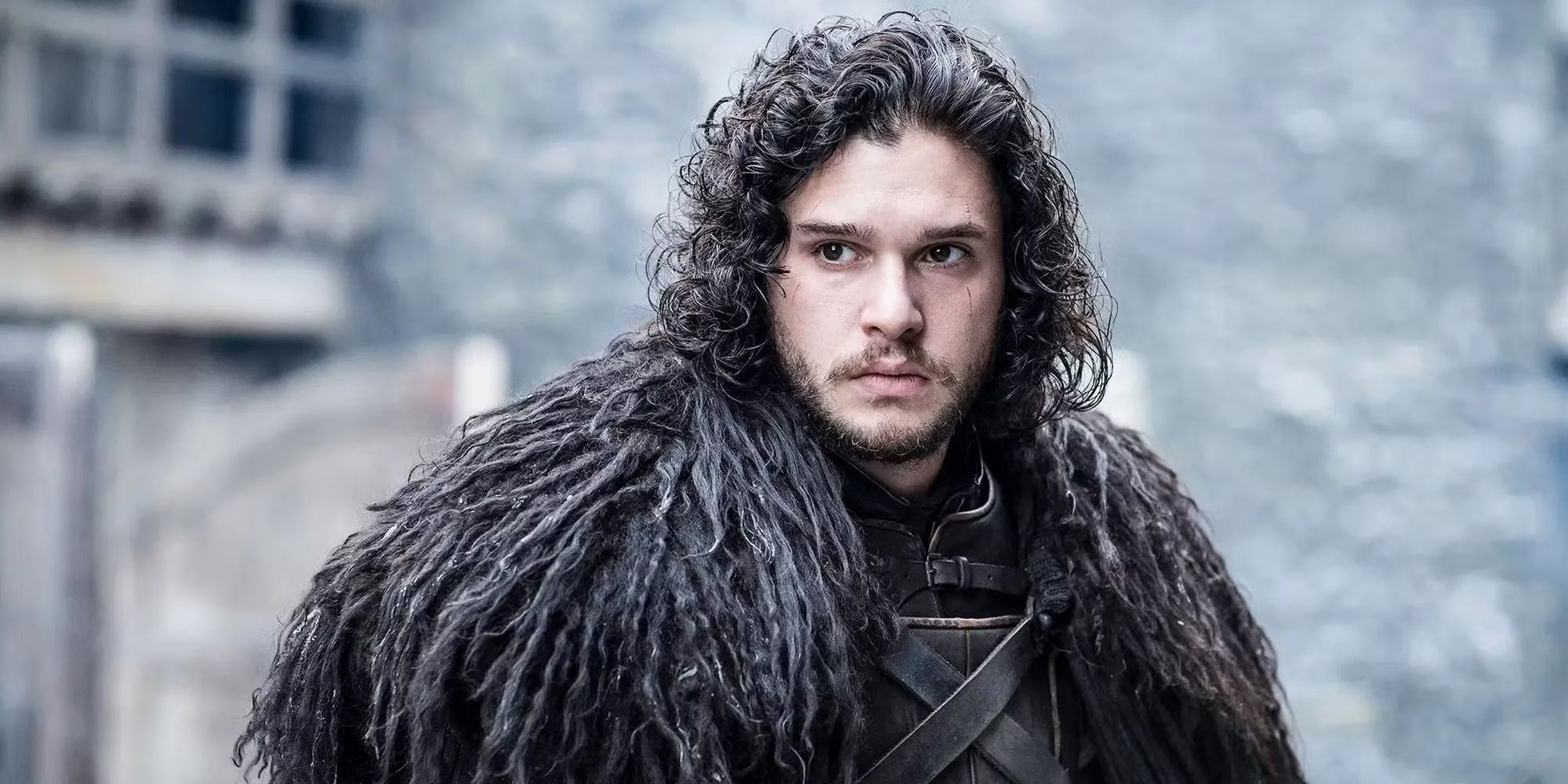 close-up of Kit Harrington as Jon Snow from 'Game of Thrones'