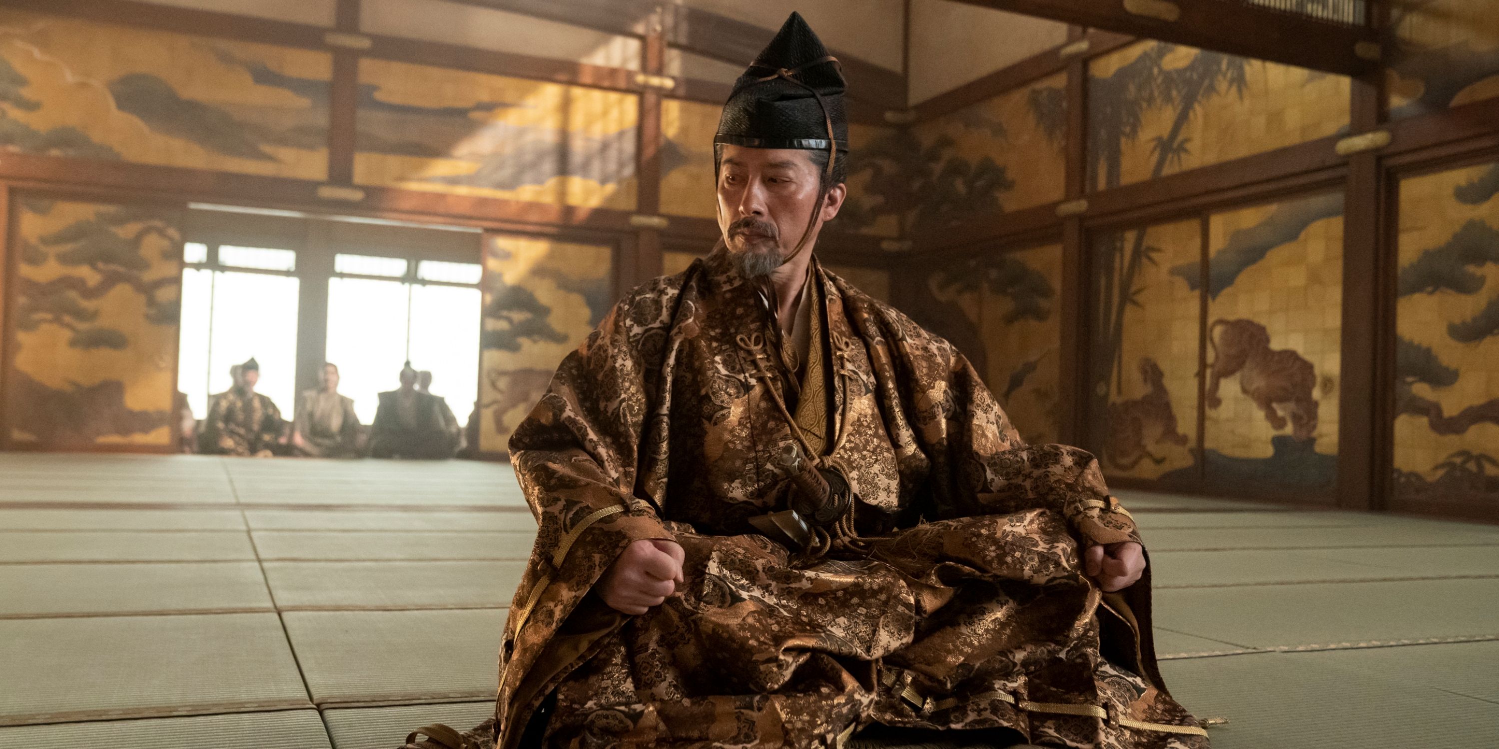 Hiroyuki Sanada as Lord Yoshii Toranaga in Episode 1 of Shogun